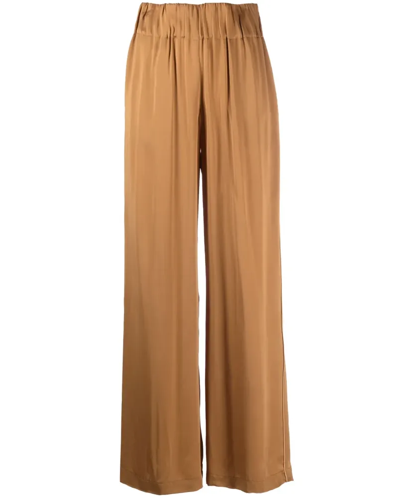 ASPESI High-Waist-Hose mit weitem Bein - Braun Braun