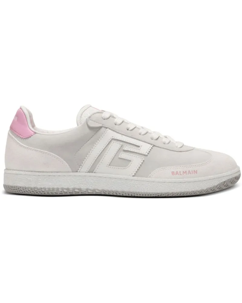 Balmain Swan Sneakers mit Einsätzen - Weiß Weiß