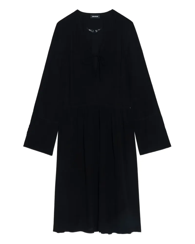Zadig & Voltaire Rinas Midikleid - Schwarz Schwarz