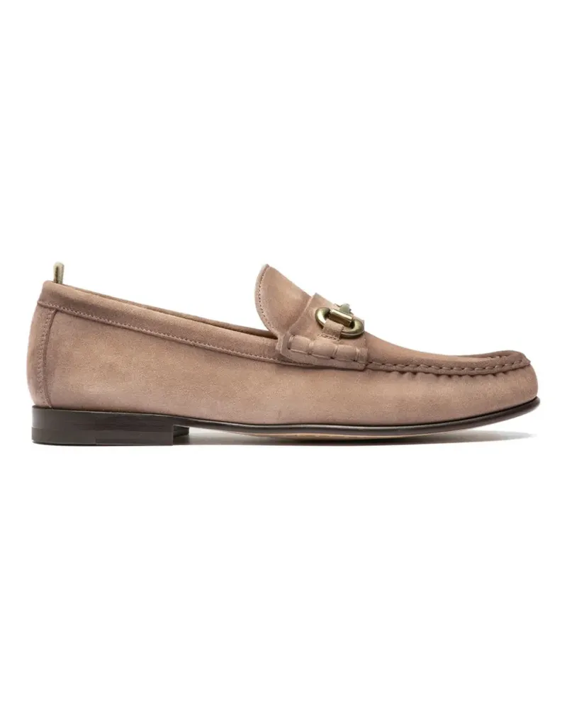 Officine Creative Italia Balfron horsebit suede loafers - Nude Nude
