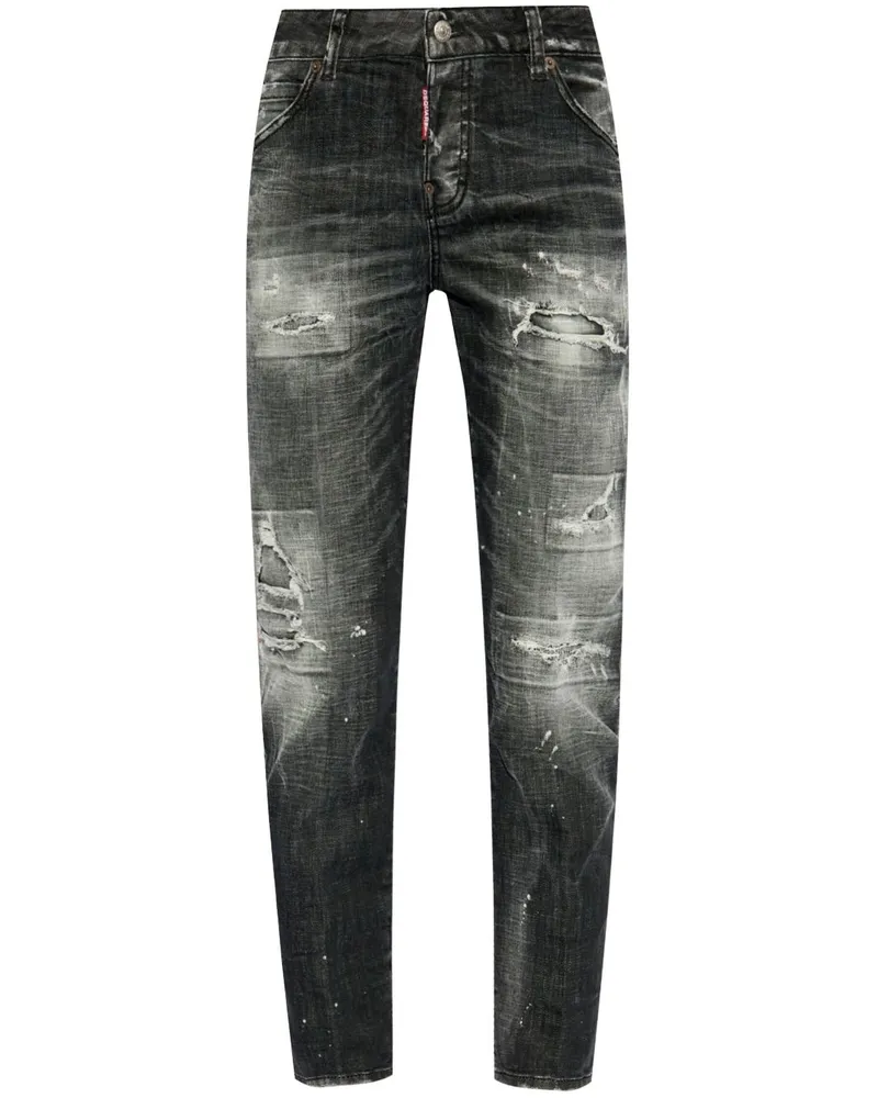 Dsquared2 Jeans im Distressed-Look - Schwarz Schwarz