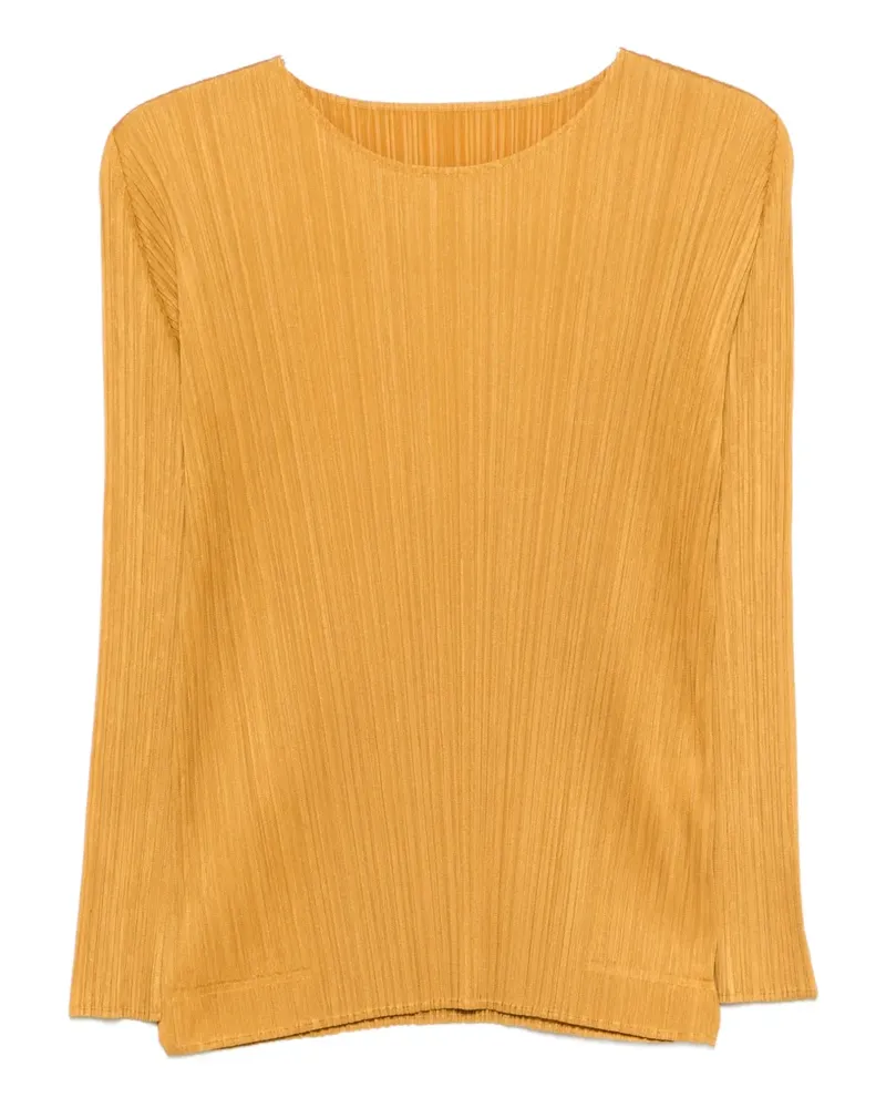 Issey Miyake Monthly Colors : September Bluse mit Falten - Gelb Gelb