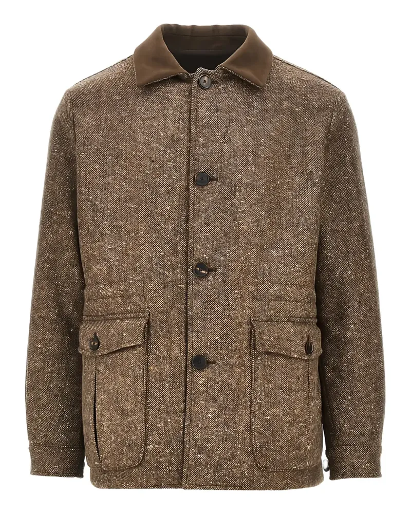 Caruso Dalila Jacke mit Klappentasche - Braun Braun