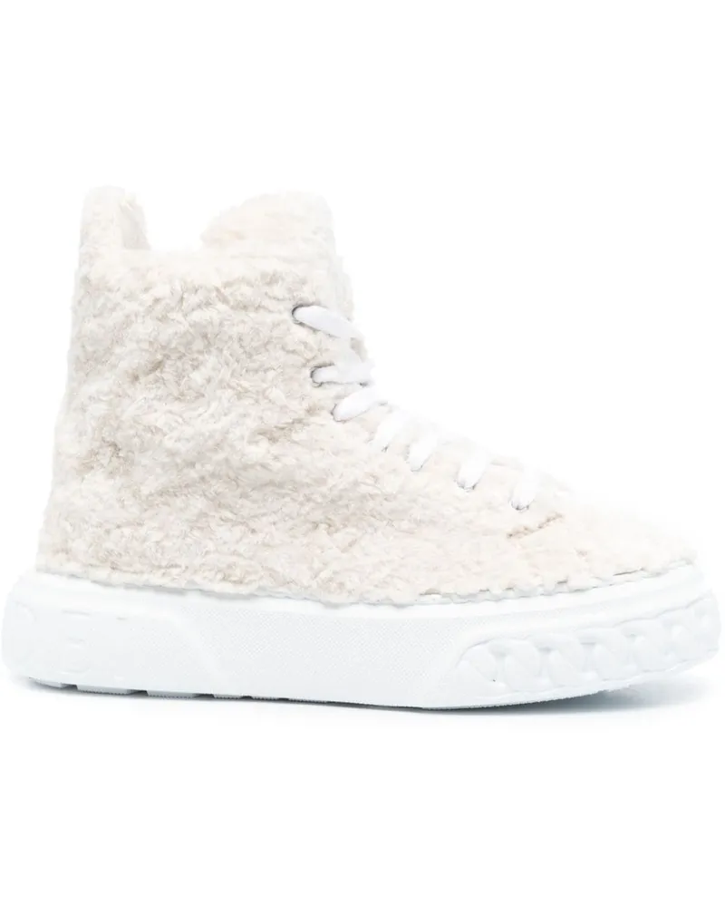 Casadei Texturierte Sneakers - Weiß Weiß