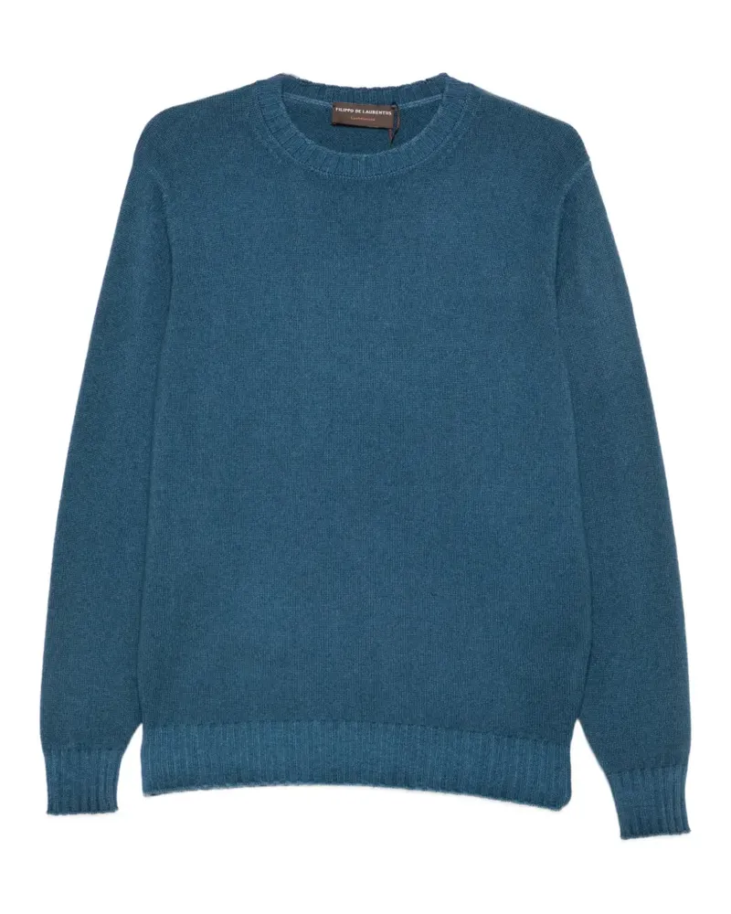 Filippo de Laurentiis crew-neck ribbed-trim sweater - Blau Blau