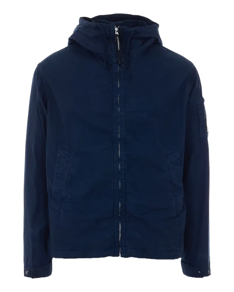 C.P. Company hooded patch logo jacket - Blau Blau