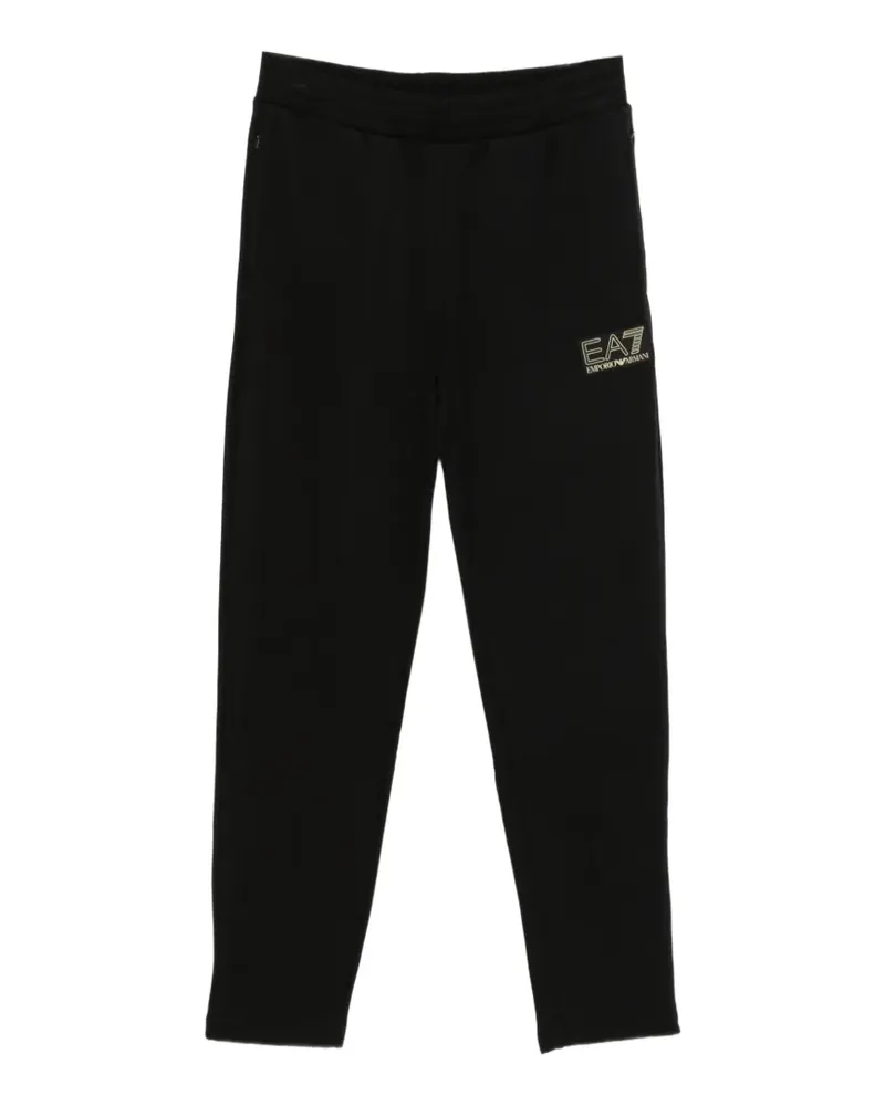EA7 Jogginghose mit Logo-Patch - Schwarz Schwarz