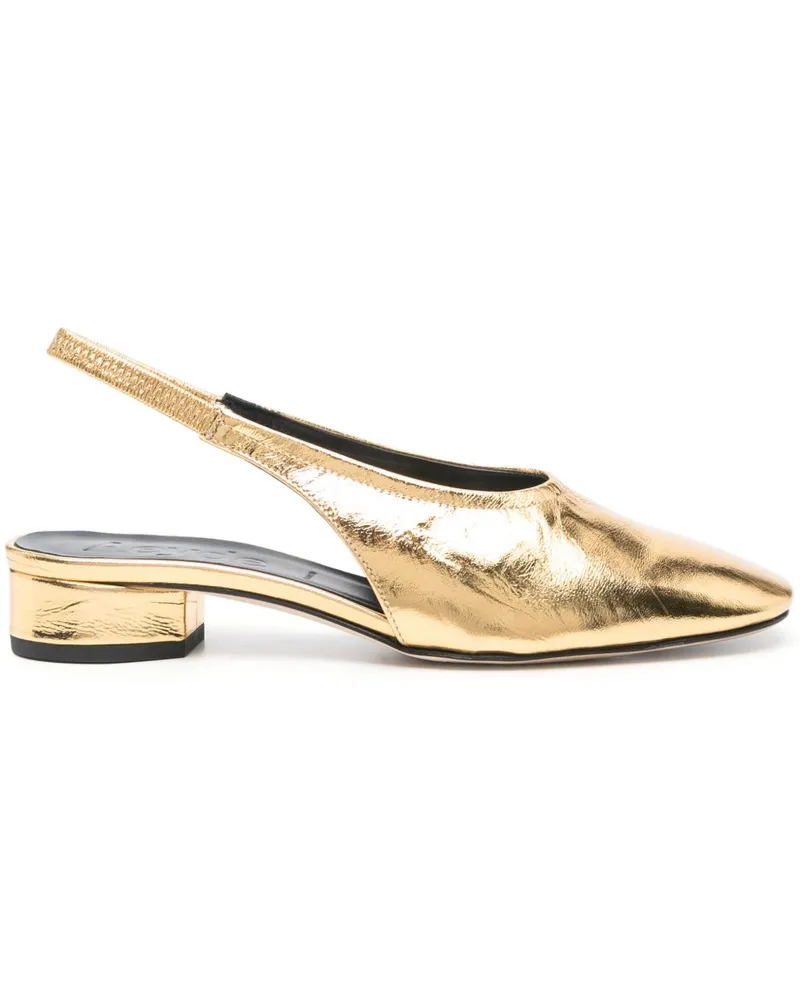 aeyde Dua Slingback-Pumps 30mm - Gold Gold