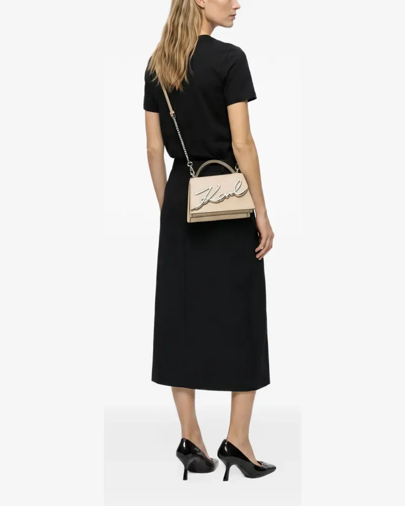 Karl Lagerfeld small K/Signature tote bag - Nude Nude