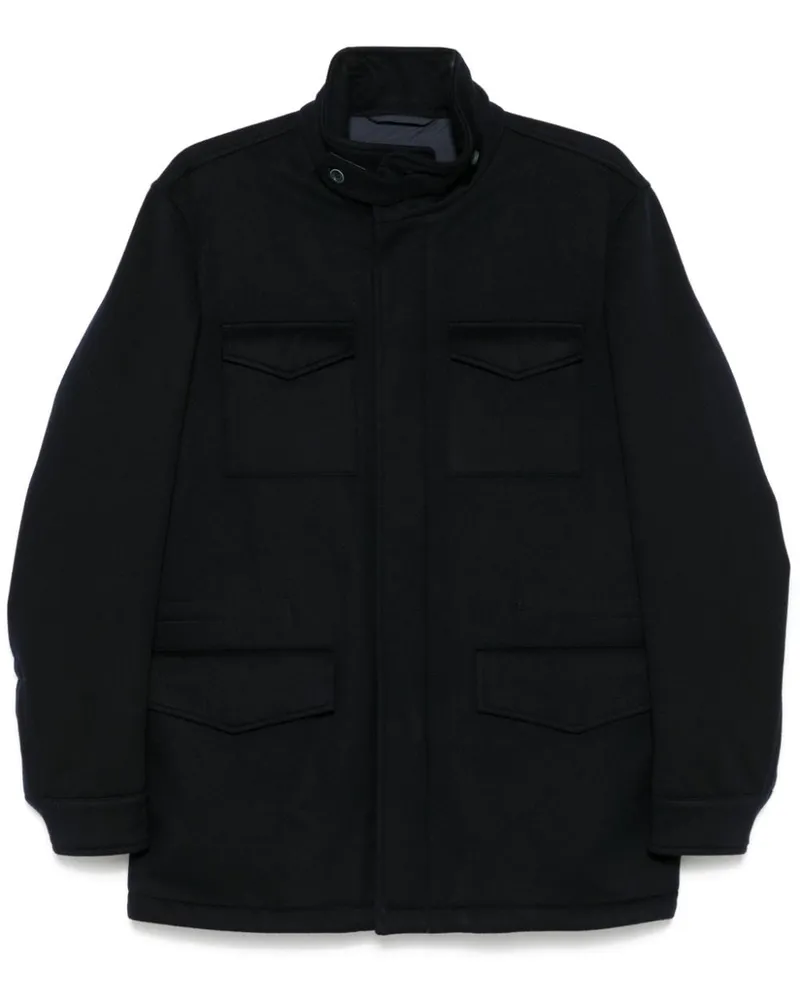Herno Jacke aus Schurwolle - Blau Blau