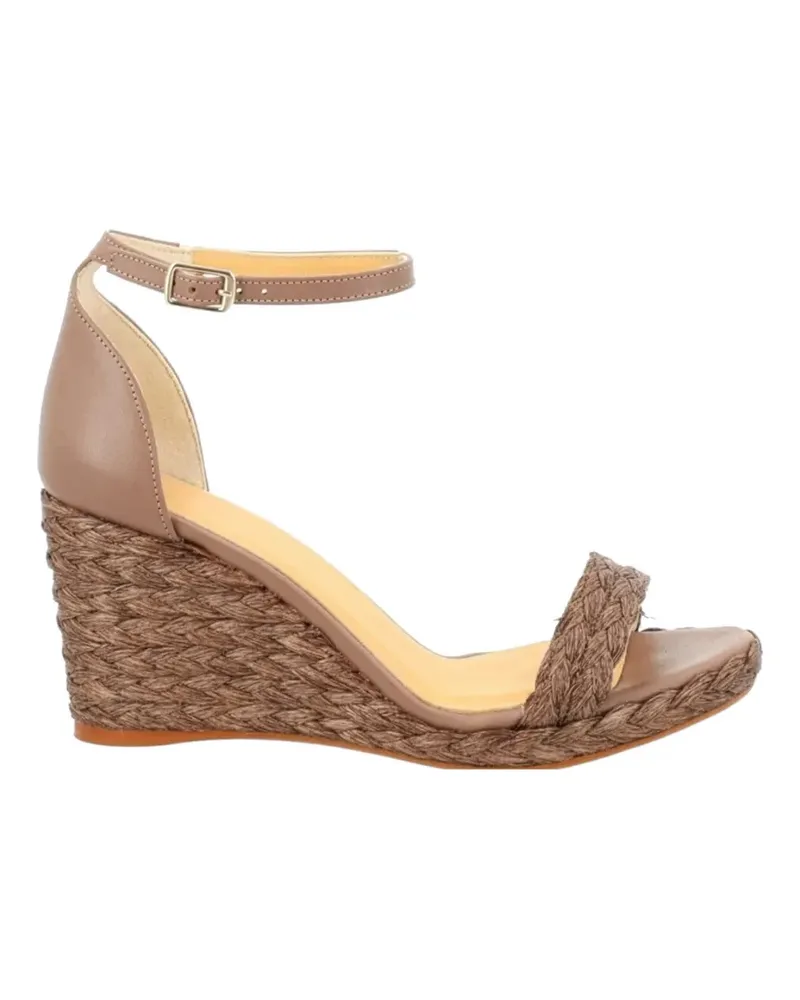 Castañer braided wedge espadrilles - Braun Braun