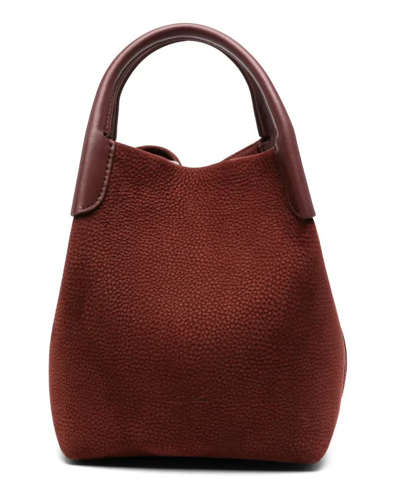 Loro Piana Bale pebbled-leather tote bag - Rot Rot