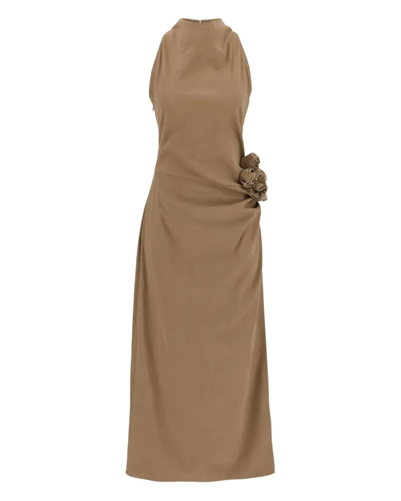 Magda Butrym Drapiertes Kleid mit Verzierungen - Braun Braun