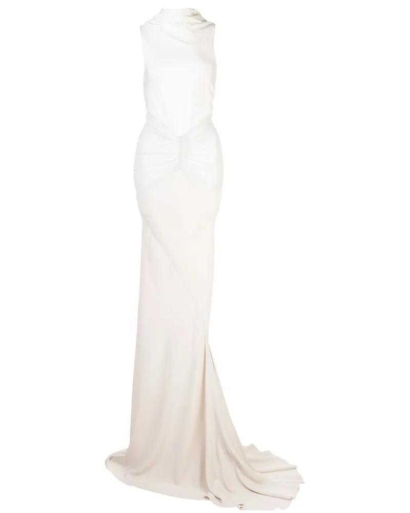 Rick Owens Ärmelloses Abendkleid - Weiß Weiß