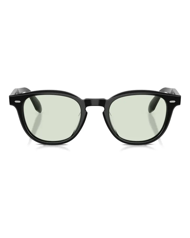 Oliver Peoples round-frame sunglasses - Schwarz Schwarz