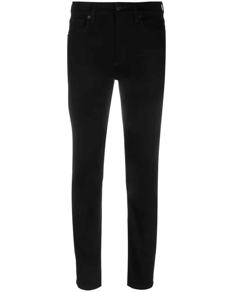 Ralph Lauren 400 Matchstick Jeans Schwarz