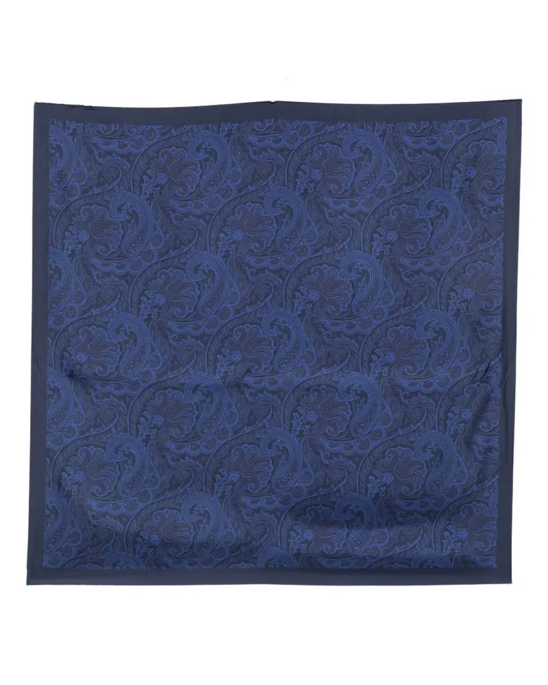 Gabriele Pasini Schal aus Seide mit Paisley-Print - Blau Blau