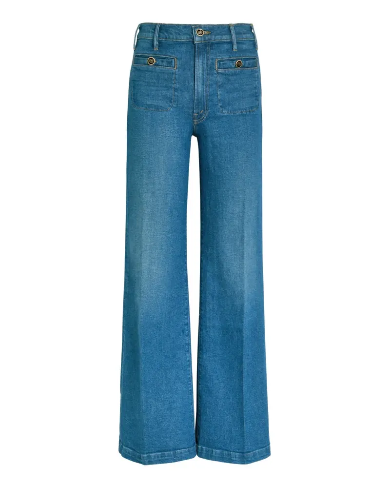 Mother The Stashed Hustler Roller Sneak wide-leg jeans - Blau Blau
