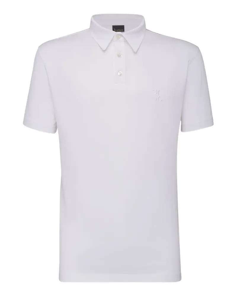 Billionaire Statement Poloshirt mit Logo-Stickerei - Weiß Weiß