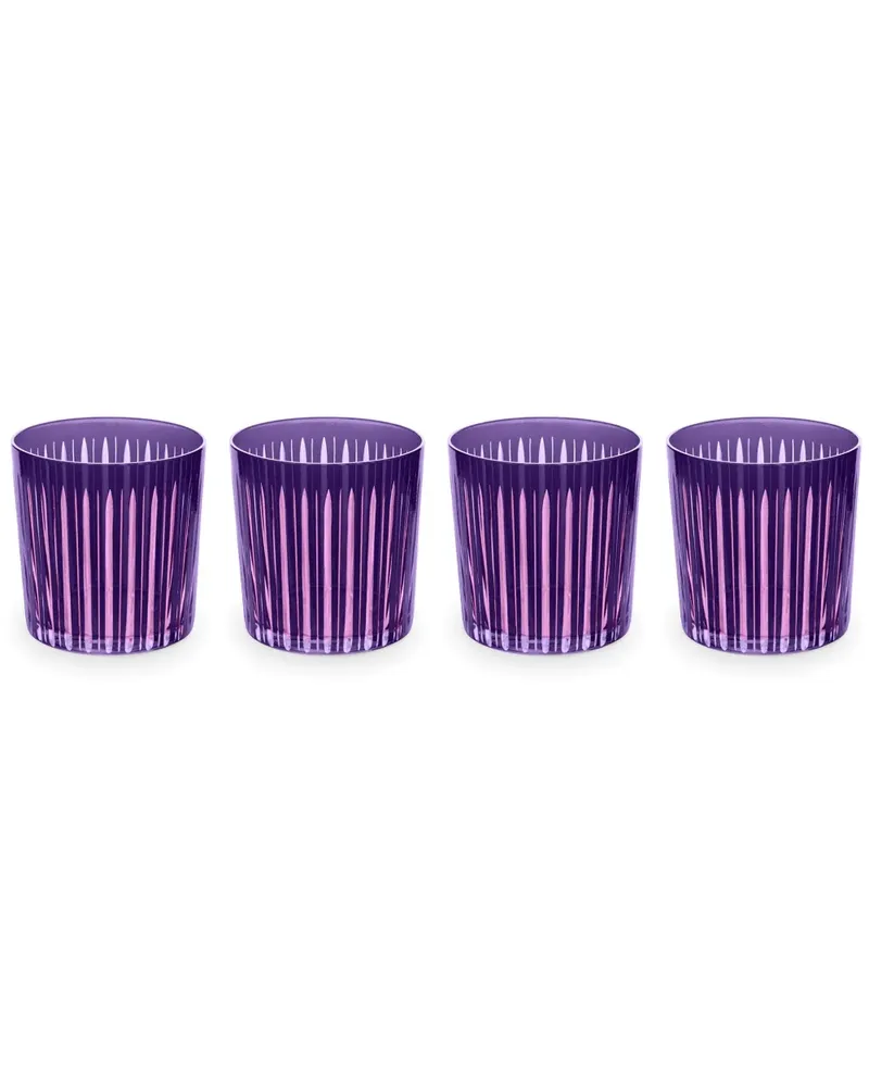 L’OBJET Prism Highball-Gläser (4er-Set) - Violett Violett