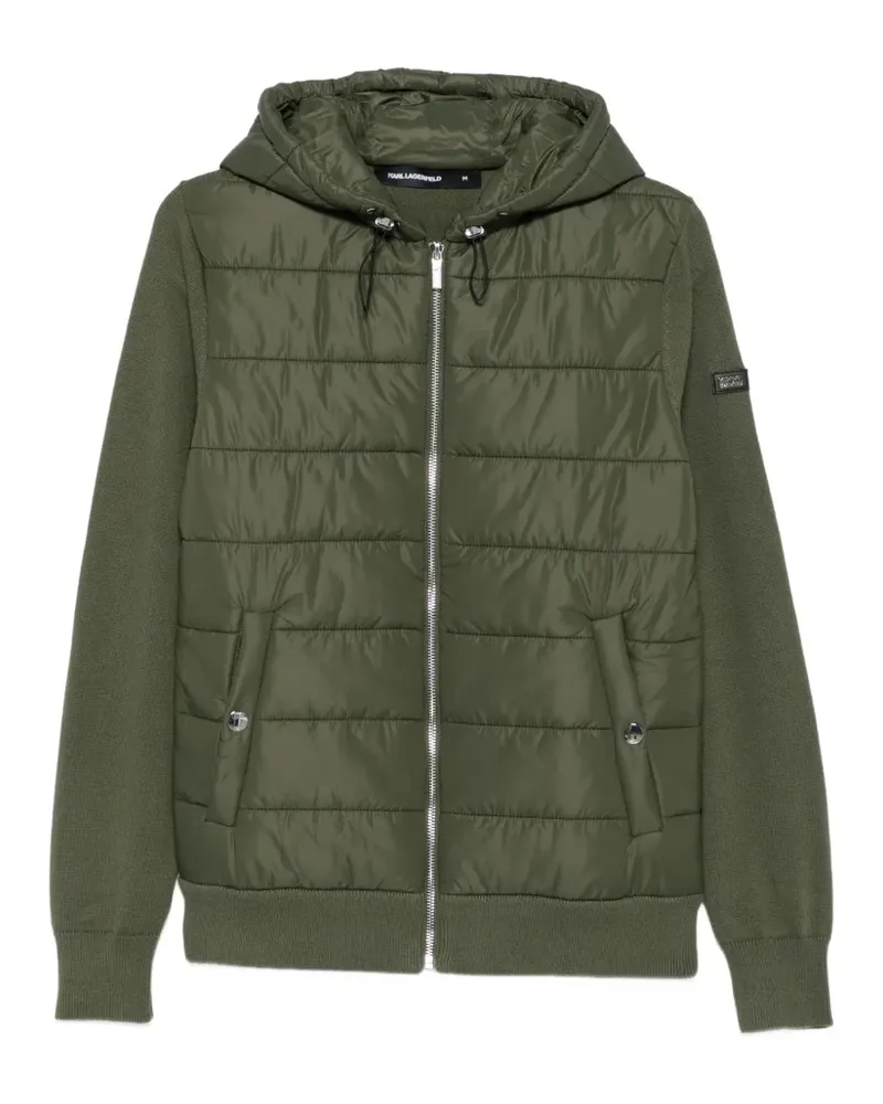 Karl Lagerfeld quilted hooded jacket - Grün Grün