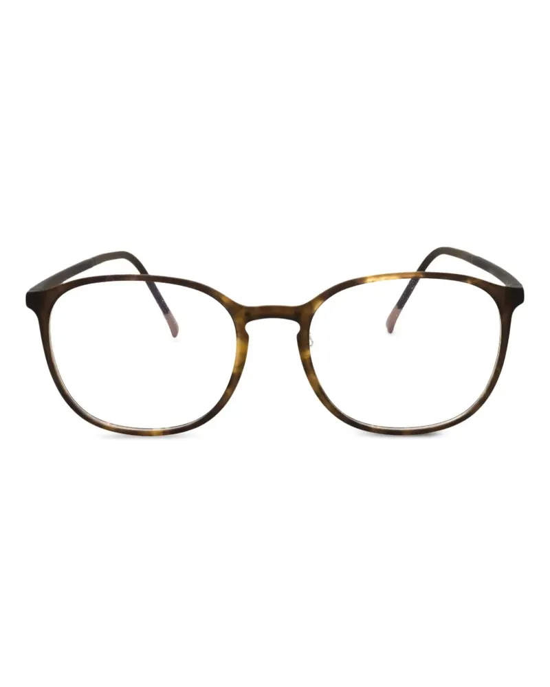 Silhouette Runde SPX Illusion Fullrim Brille - Braun Braun