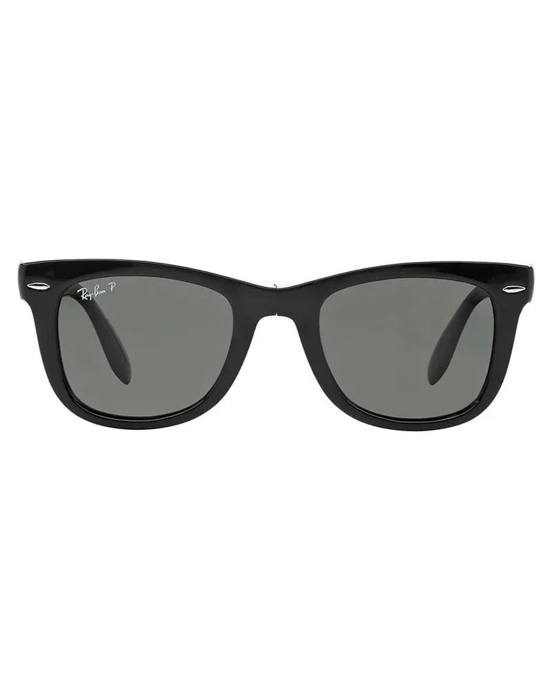 Ray Ban Eckige RB4105 Sonnenbrille - Schwarz Schwarz