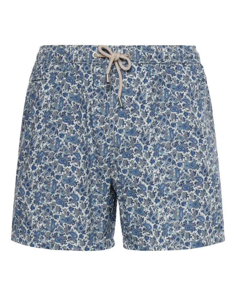 MC2 Saint Barth Lightweight paisley-print swim shorts - Weiß Weiß