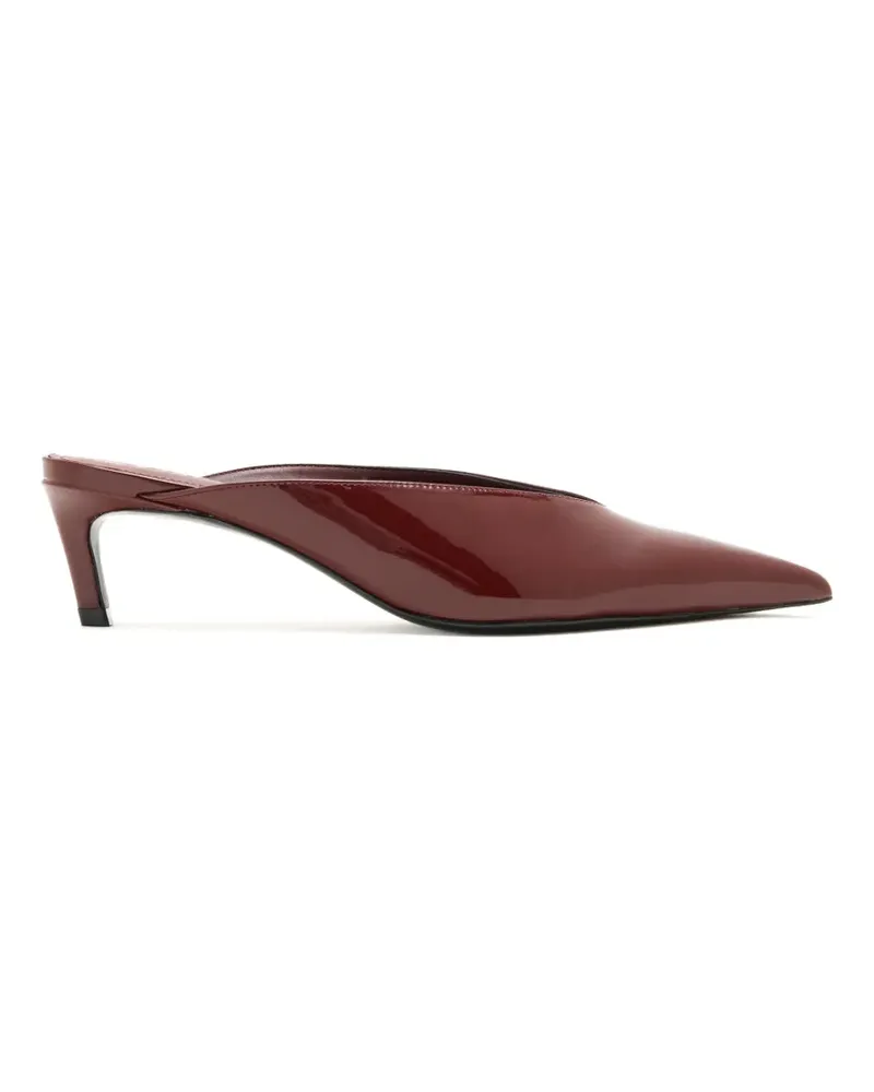 Schutz Loren Mules in Lackoptik mit spitzer Kappe - Rot Rot