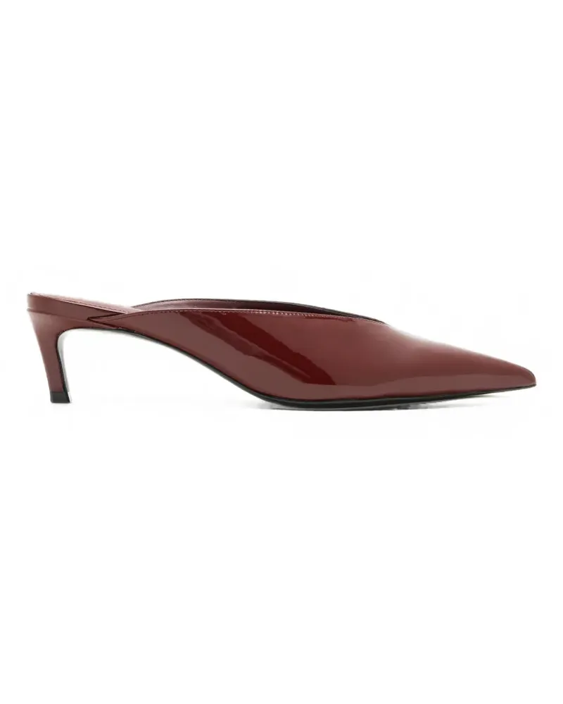 Schutz Loren Mules in Lackoptik mit spitzer Kappe - Rot Rot
