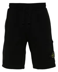 Stone Island Shorts mit Kompass-Patch Schwarz