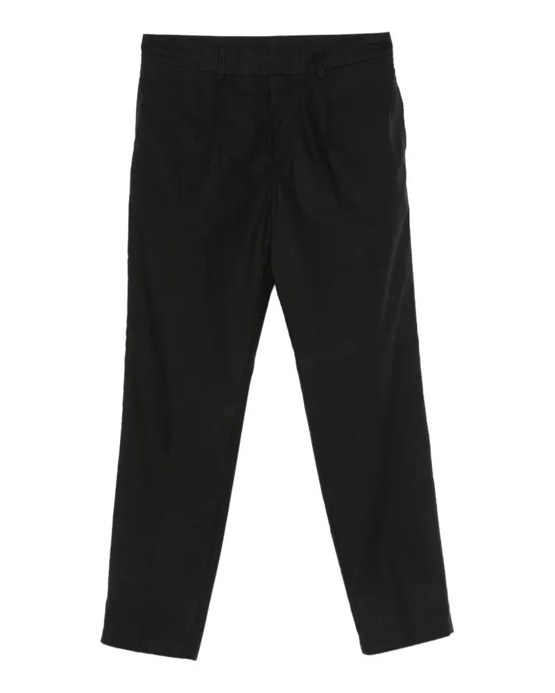 Emporio Armani straight-leg pleated trousers - Schwarz Schwarz