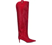 Stiefel mit Strassverzierung - Rot