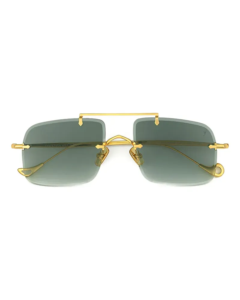 Eyepetizer Filangieri Sonnenbrille mit eckigem Gestell - Gold Gold