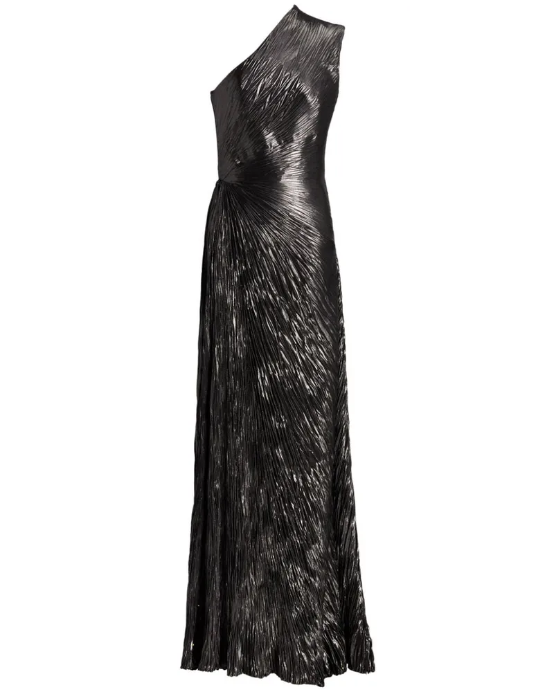 Ralph Lauren Gerafftes Hadlea Kleid mit Finish - Schwarz Schwarz