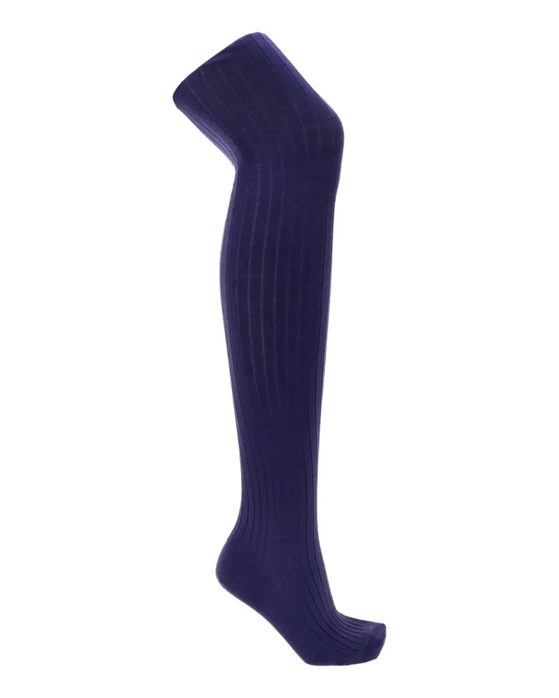 Jil Sander ribbed-knit tights - Blau Blau