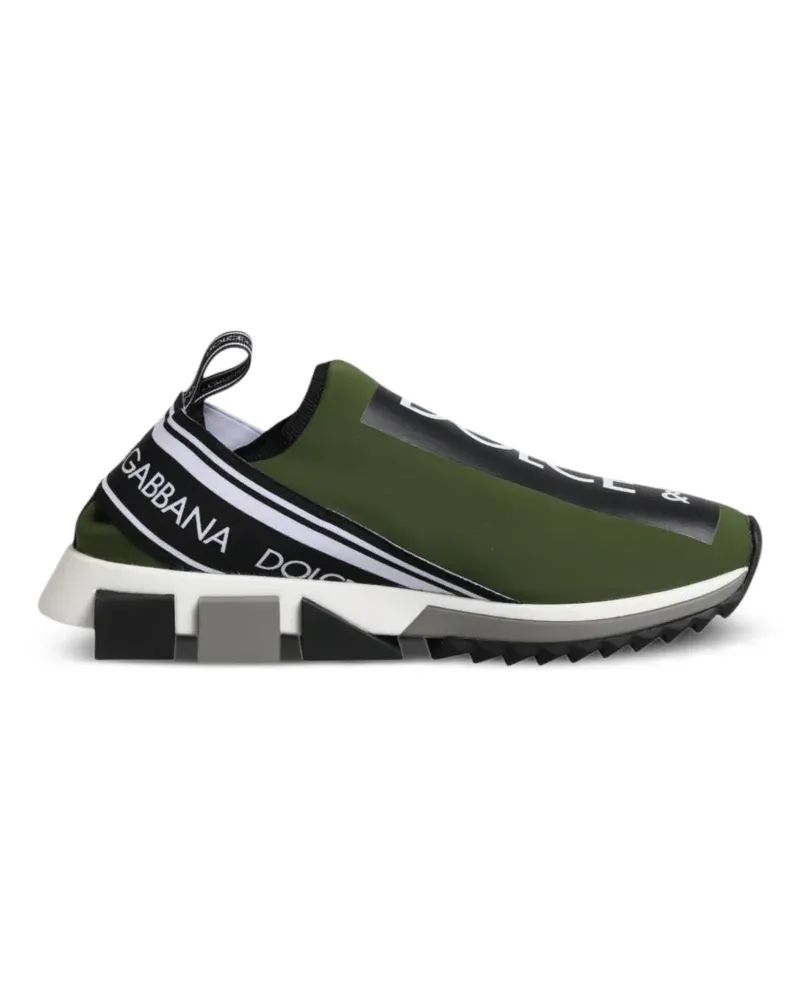 Dolce & Gabbana Sorrento Sneakers mit Logo-Print - Grün Grün