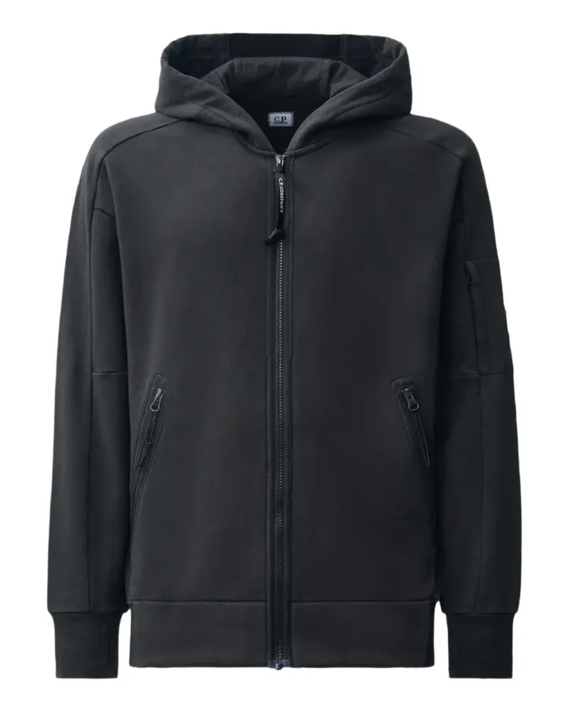 C.P. Company Lens-detail zip-up hoodie - Schwarz Schwarz