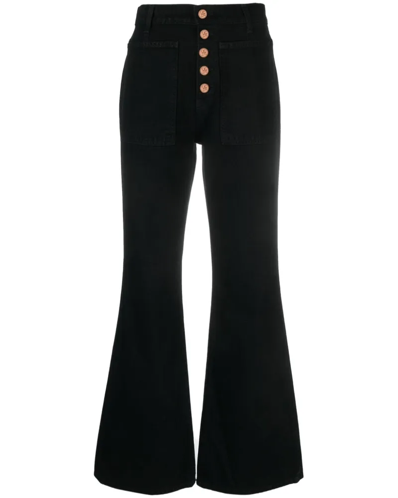 Ulla Johnson Ausgestellte Jeans - Schwarz Schwarz