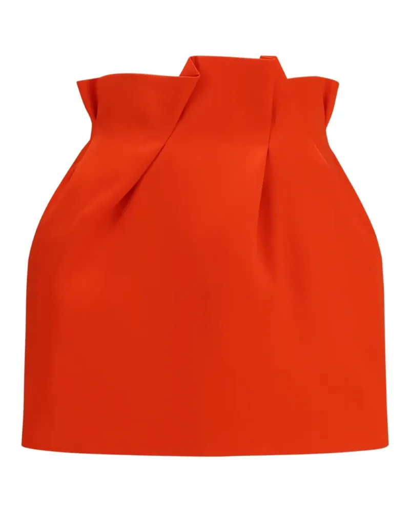 Magda Butrym pleated silk mini skirt - Rot Rot