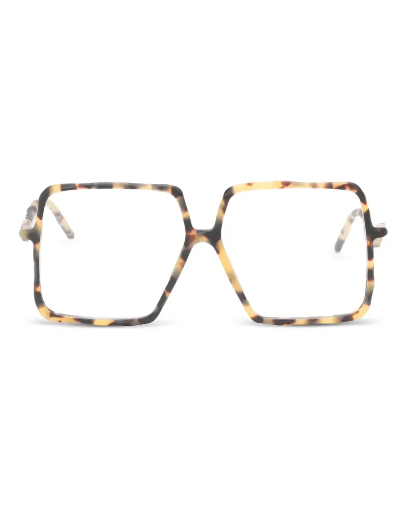 KUBORAUM Maske L12 square-frame glasses - Braun Braun