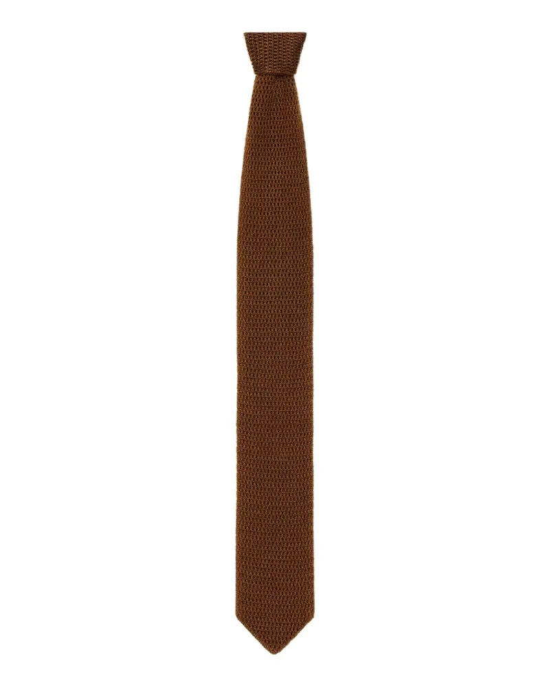 Givenchy Krawatte aus gestrickter Seide - Braun Braun