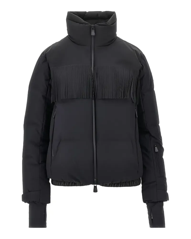 Moncler Wattierte Bessin Skijacke mit Fransen - Schwarz Schwarz