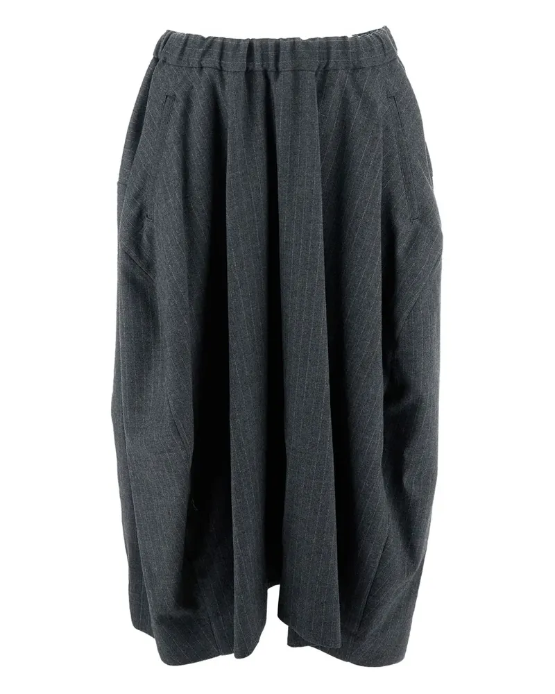 Comme des Garçons Midirock mit Nadelstreifen - Grau Grau