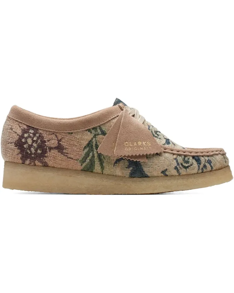 Clarks Wallabee Floral Stiefel - Nude Nude