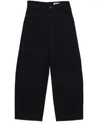 Christophe Lemaire Ballonjeans mit weitem Bein Schwarz