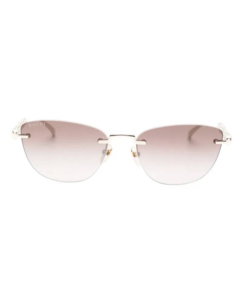 Gucci Rahmenlose Sonnenbrille - Gold Gold