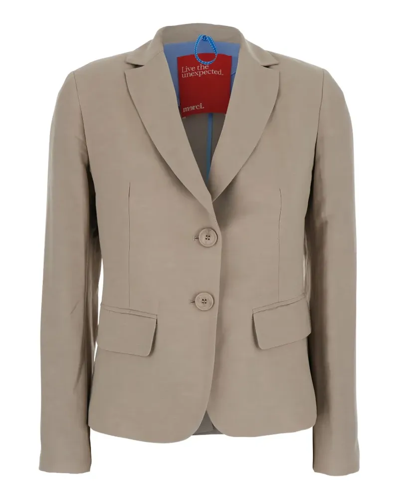 ..,merci single-breasted blazer - Grau Grau