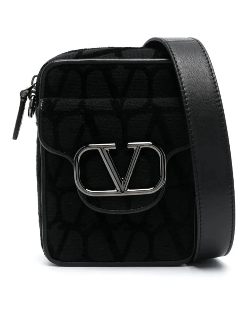 Valentino Garavani Loco Toile Iconographe Kuriertasche - Schwarz Schwarz