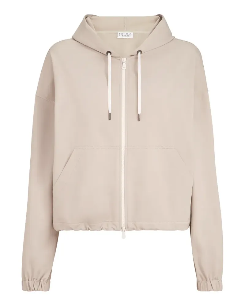 Brunello Cucinelli Langärmeliger Hoodie - Nude Nude